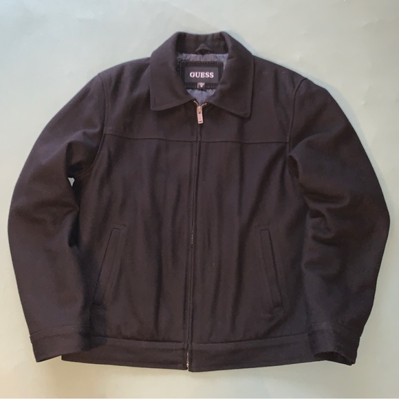 Guess Men Wool Jacket Black - Picture 5 of 8